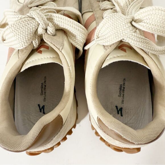 Somiliss Womens Wide Toe Box Microfiber Leather Suede Patchwork Sneakers Sz 8.5 - Picture 7 of 10